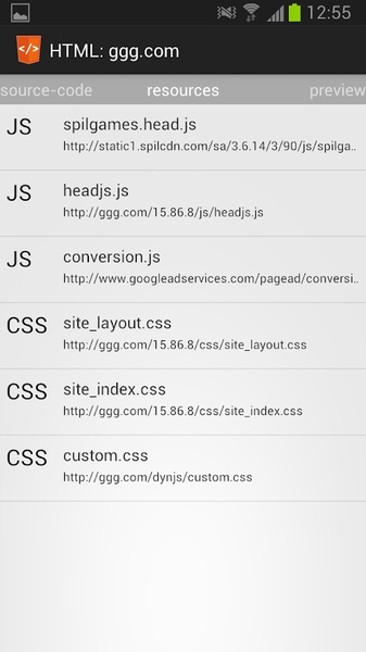 HTML Source Viewer - Preview 1