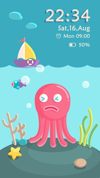 GO Locker octopus Theme - Preview 1