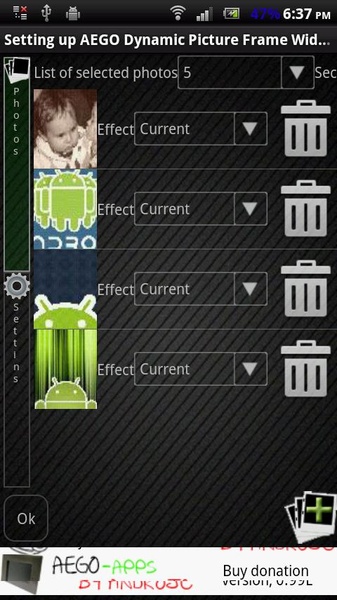 AEGO Dynamic Picture Frame Widget Free - Preview 4