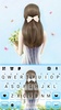 Bowknot Girl Keyboard Backgrou screenshot 1