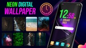 Digital Clock Neon Wallpapers screenshot 5