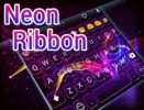 Neon Ribbon Emoji Keyboard screenshot 1
