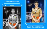 Women police suit photo editor screenshot 2