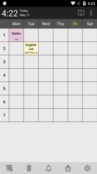 Timetable planner for school and university - Preview 3
