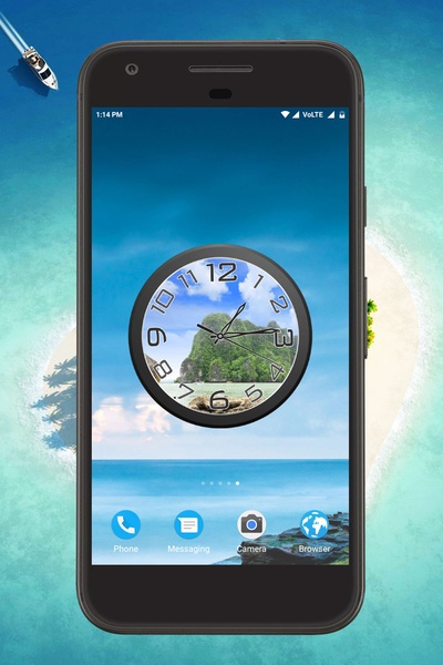 Island Clock Live Wallpaper - Preview 4