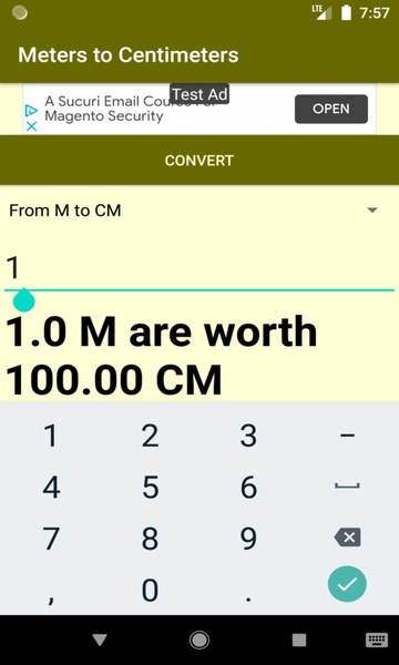 Meters to Centimeters converter - Preview 3