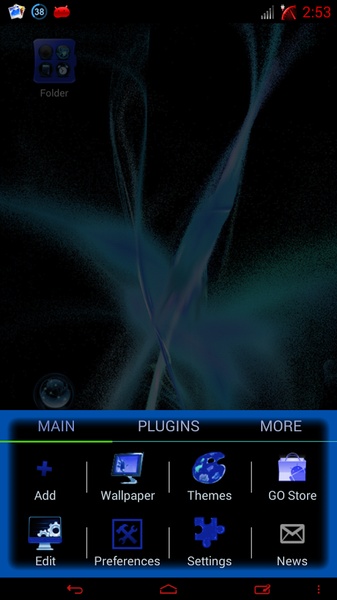 Blue Flame GO theme - Preview 1