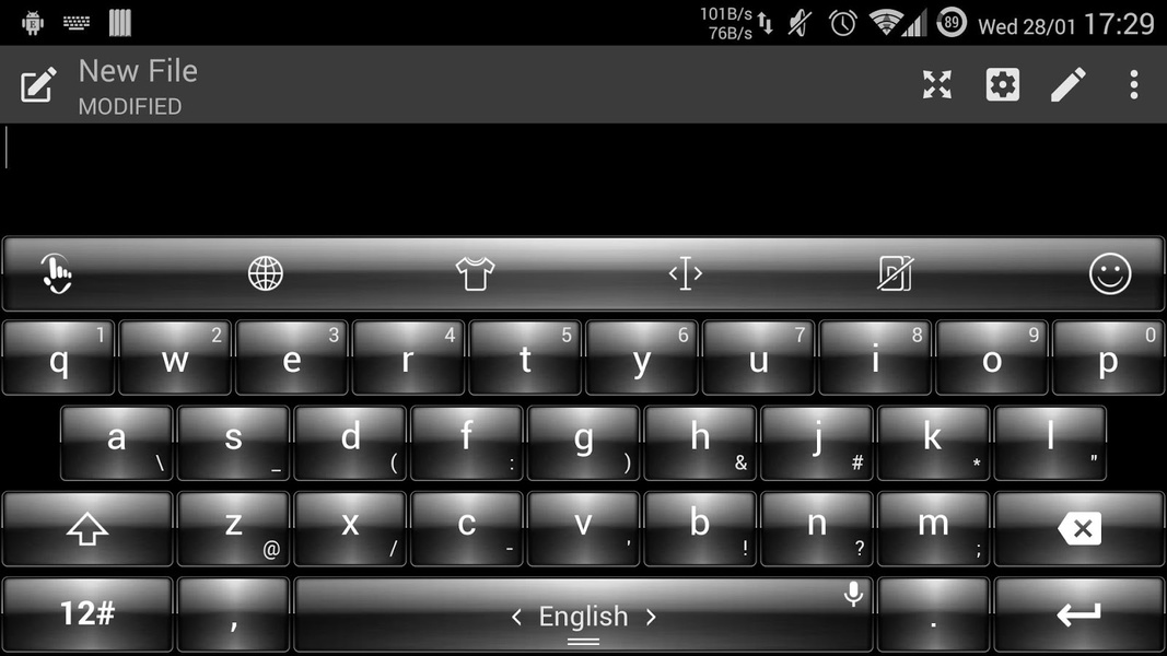 Theme x TouchPal Dusk White - Preview 2
