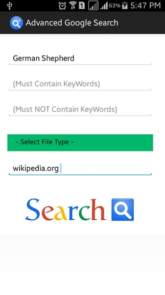 Advanced Google Search - Preview 7