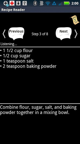 Digital Recipe Sidekick - Preview 2
