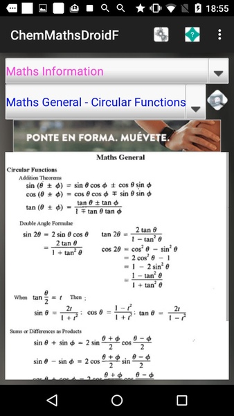 ChemMathsDroidF - Preview 5
