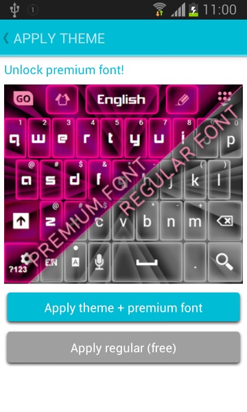 Pink Neon Keyboard GO - Preview 6