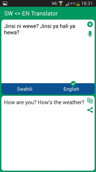 SW <> EN Translator - Preview 2