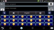 Blue Novelty GO Keyboard Theme screenshot 2