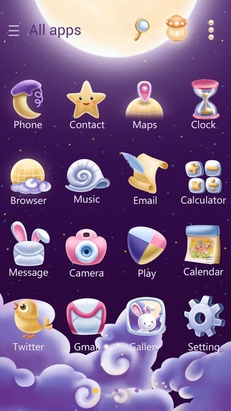 Moonie GOLauncher EX Theme - Preview 3