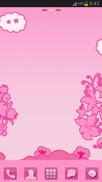 GO Launcher EX Theme Pink Cat - Preview 2