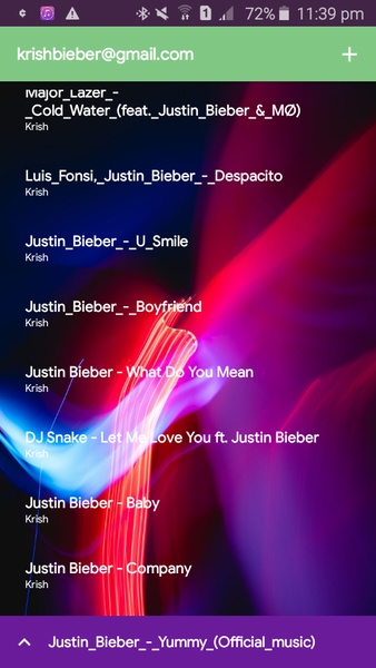 Justin Bieber Music library - Preview 1