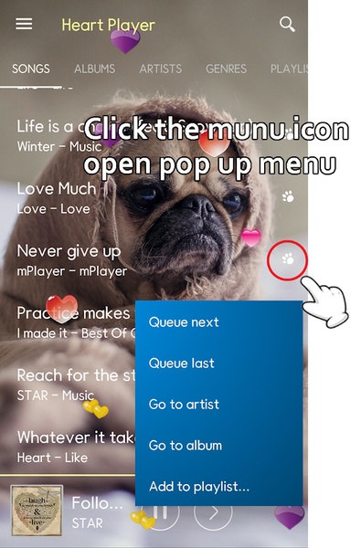Heart Music Player - Preview 5