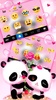 Pink Panda Couple Keyboard Background screenshot 2