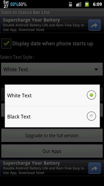 Date in Status Bar - Preview 2