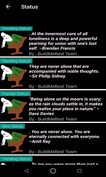 Feeling Alone Quotes - English Loneliness Status - Preview 3