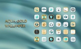 HD Aqua Gold Wallpaper theme screenshot 4