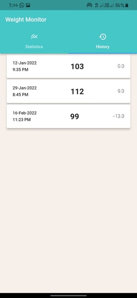 Advance Weight Monitor - Preview 3