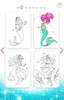 Mermaid Coloring Page Glitter screenshot 4