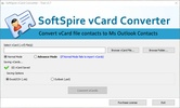 SoftSpire vCard Converter screenshot 1