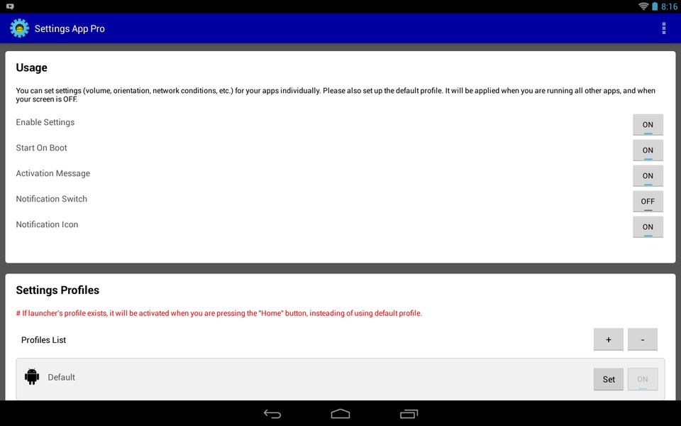 Settings App - Preview 5