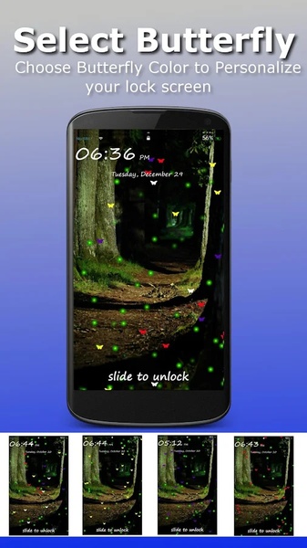 Lockscreen - Butterfly & Firefly - Preview 1
