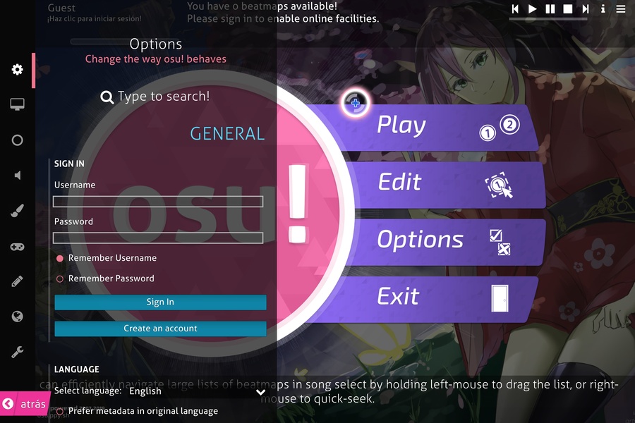 Osu! Um jogo de ritmo