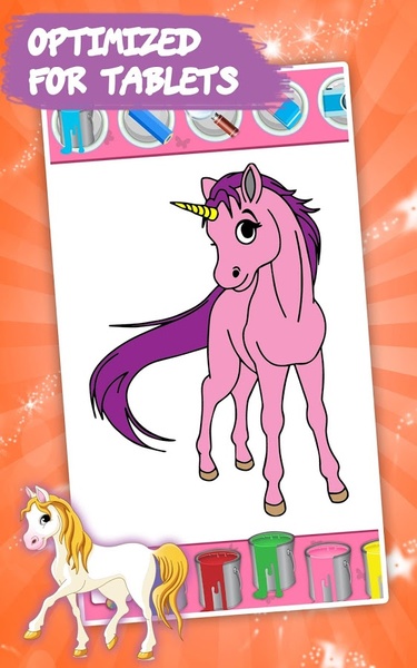 Unicorns Coloring Book - Preview 1