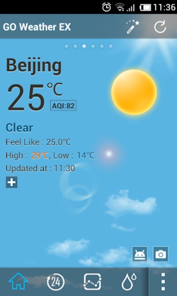 Defalut theme 1.0 GOWeatherEX - Preview 4