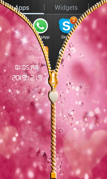 Glitter Zip Screen Lock - Preview 3