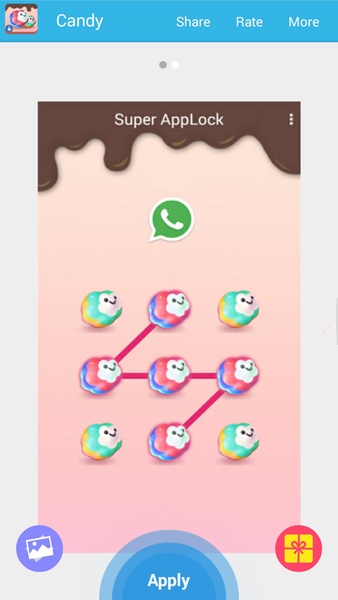 AppLock Theme Candy Sweety - Preview 1