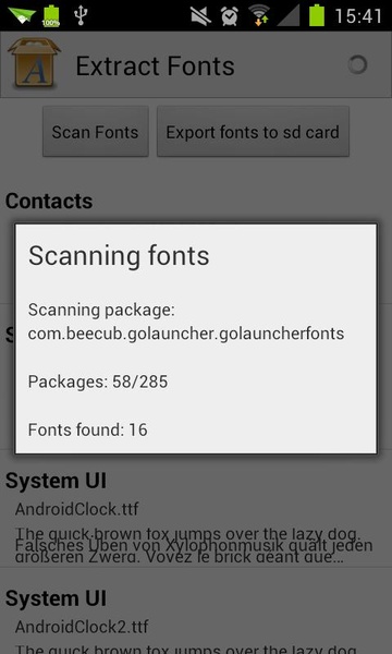 Extract Fonts - Preview 1