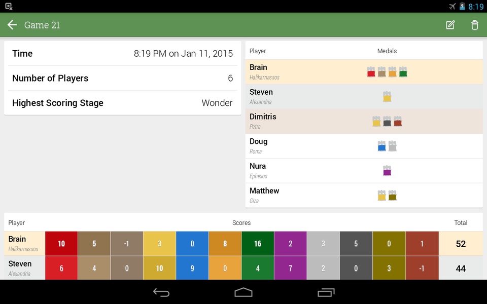 7 Wonders Score Sheet - Preview 11