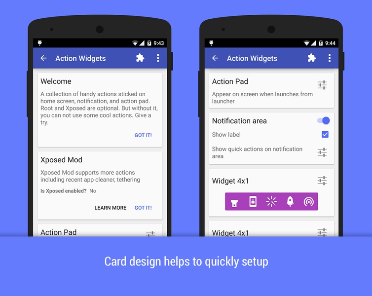 Action Widgets - Preview 4