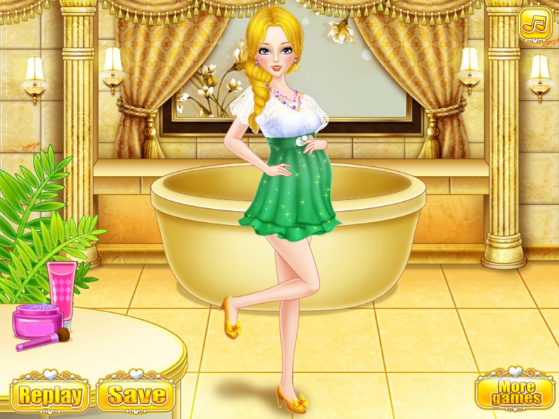 Bathing Spa Pregnant Queen - Preview 2