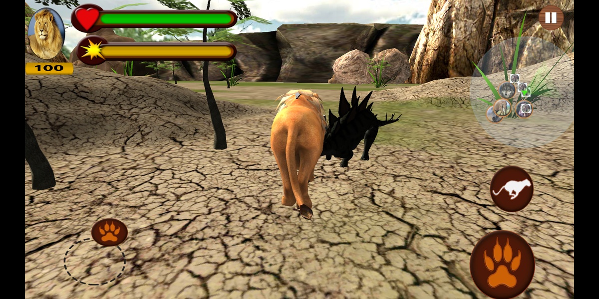 T-rex dino & angry lion attack - Preview 3