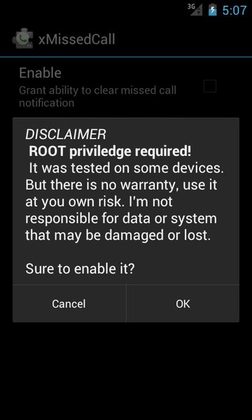 exDialer xMissedCall Plugin - Preview 1