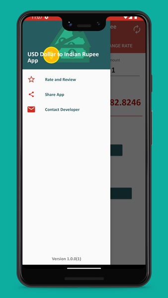USD Dollar to Indian Rupee App - Preview 5