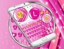 Emoji Keyboard Sparkling Pink screenshot 1