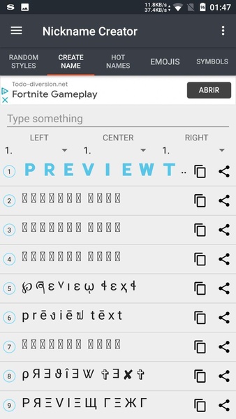 Nickname Creator - Preview 5