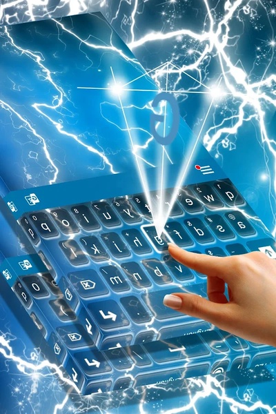 Electric Neon Keyboard Theme - Preview 4