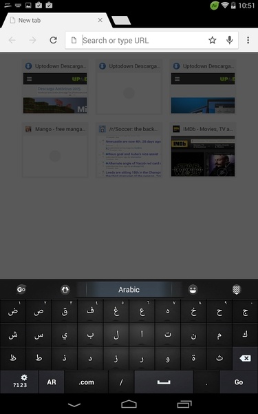 Arabic for GO Keyboard - Preview 1