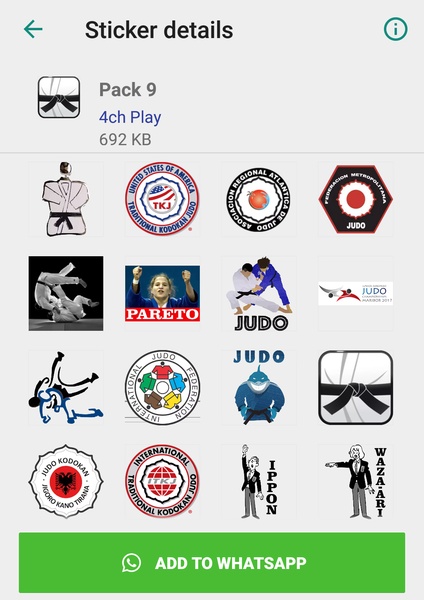 Judo Stickers - Preview 1
