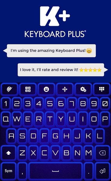 Neon Blue Keyboard - Preview 6