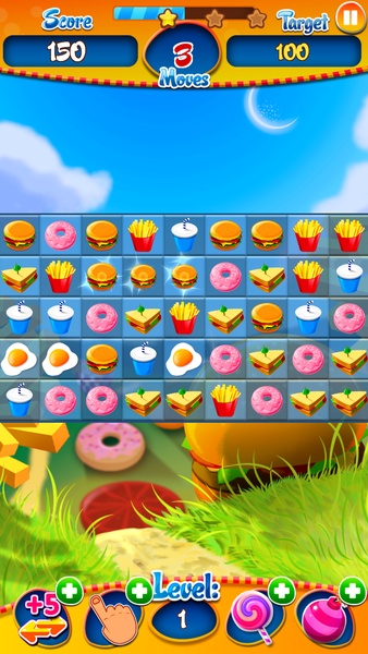 Match 3 Burger HD: Delicious Food Mania - Preview 5